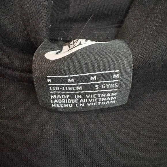 Nike Kids Go the Extra Mile Black Hoodie Sz M (5-6y) - Picture 4 of 4